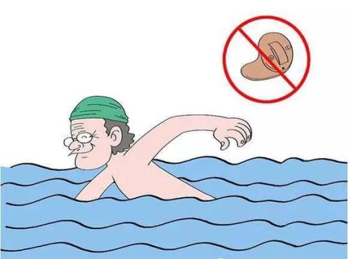 Wearing a hearing aid to swim